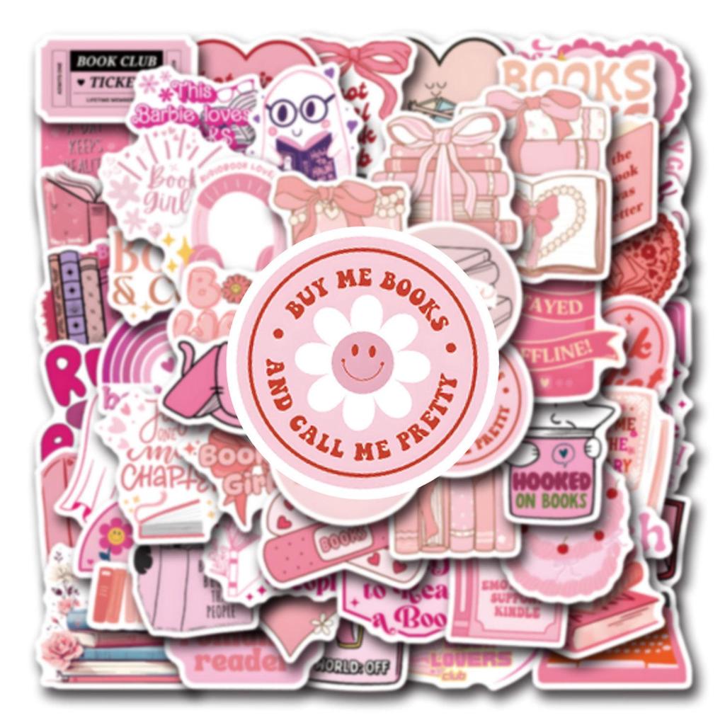 60 Folhas Adesivos Rosa Nerd Graffiti para Decoração DIY