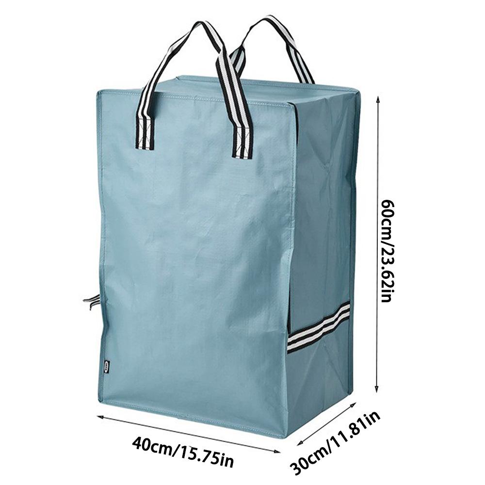 

Travel Bag Organize Large Capacity Waterproof Storage Bag Portable Zipper Backpack Can Carry Moving Duffel Bag Travel Supplies синій