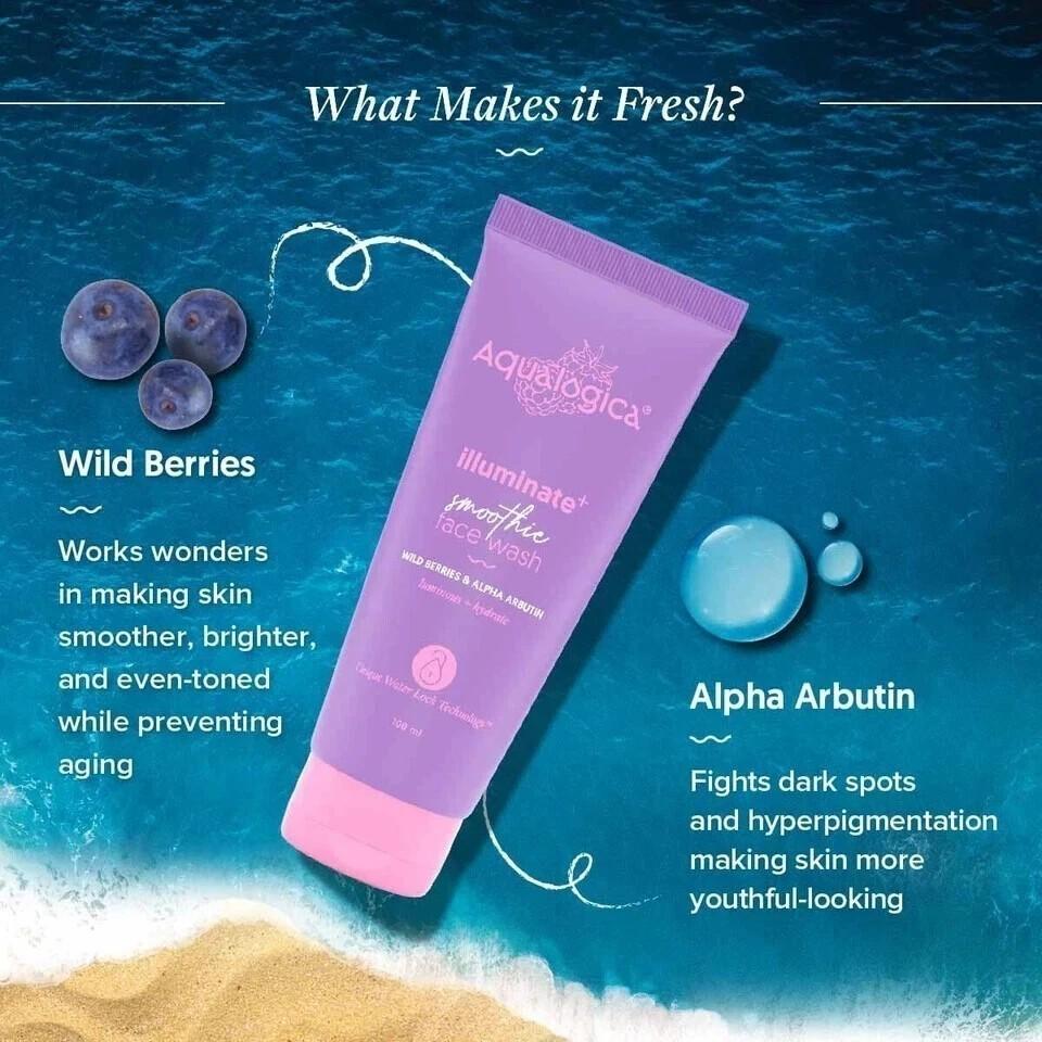Aqualogica Radiance Smoothie Face Wash For Hydrates Skin 100ml