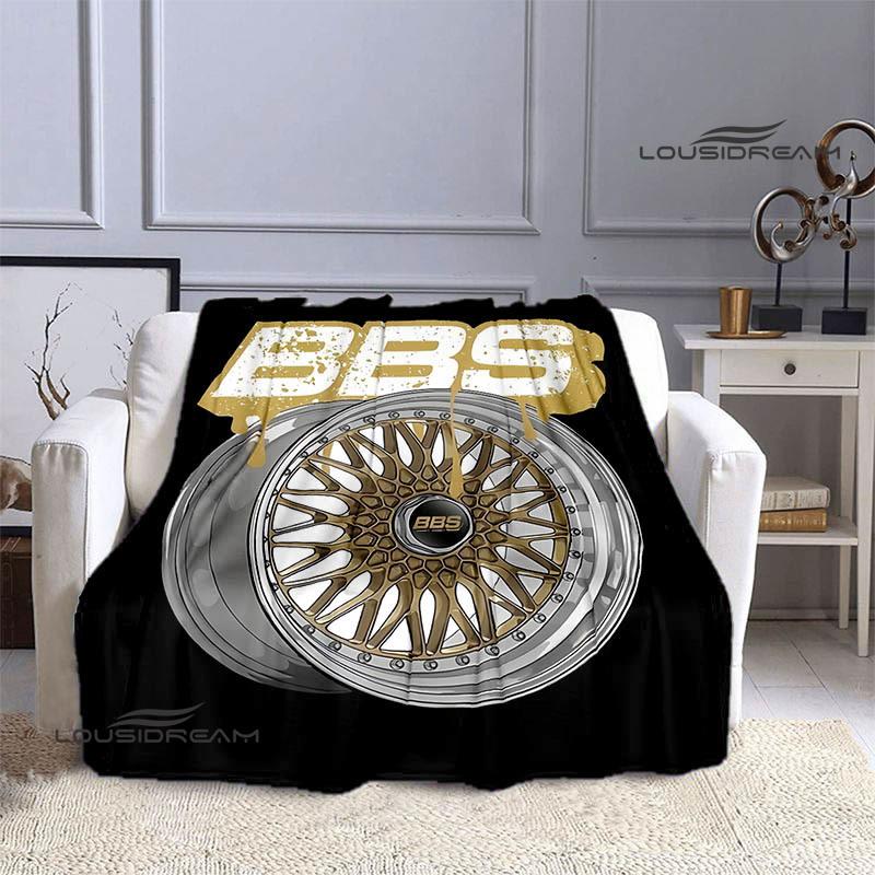 BBS LOGO printed blanket Picnic blanket Warm Flannel blankets Outdoor Blanket Home bed linings blankets for beds Birthday Gift