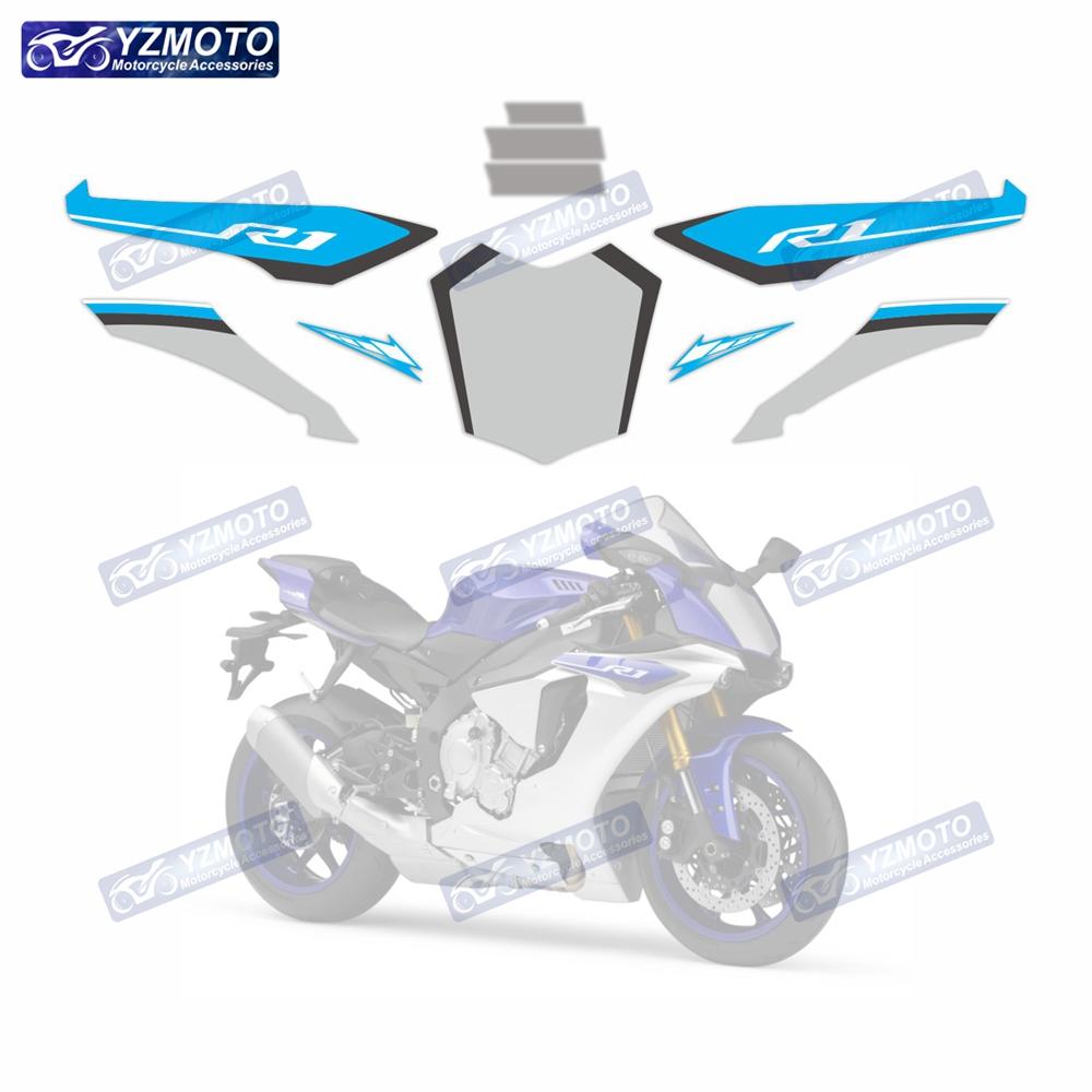 For YAMAHA YZF R1 YZF-R1 2015-2019 Motorcycle Accessories Sticker Full Vehicle Fairing Waterproof Decal Decorate Stickers Kit