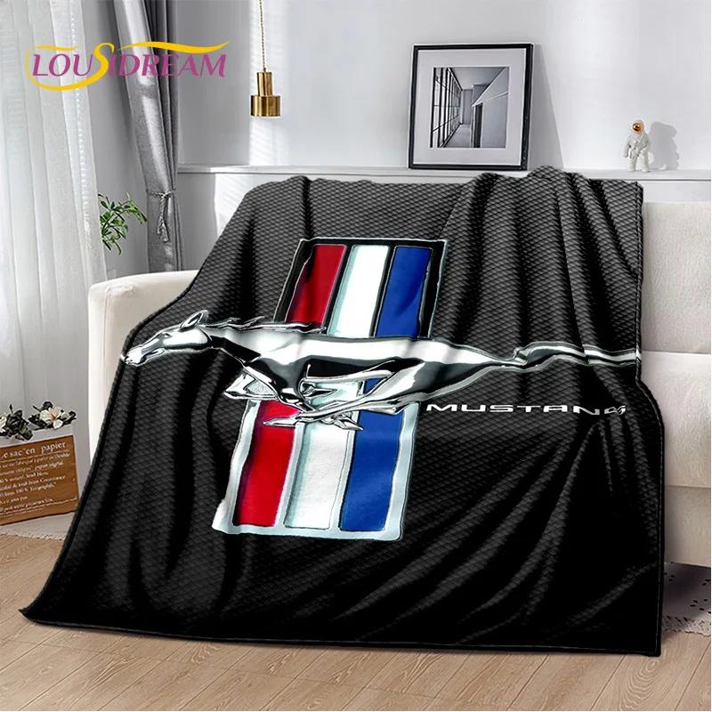 Classics 3D F-Ford GTR Mustang Car Soft Blankets,Keep Warm Throw Blanket Comfortable Blanket for Picnic Beds Sofa Home Bedroom