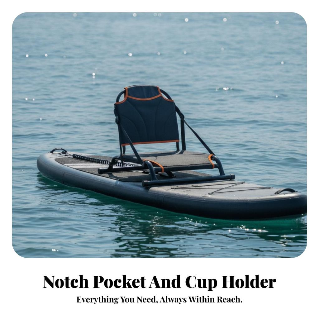 Kayak Seat with Adjustable Recline Robust Cushion Universal for Paddleboarders