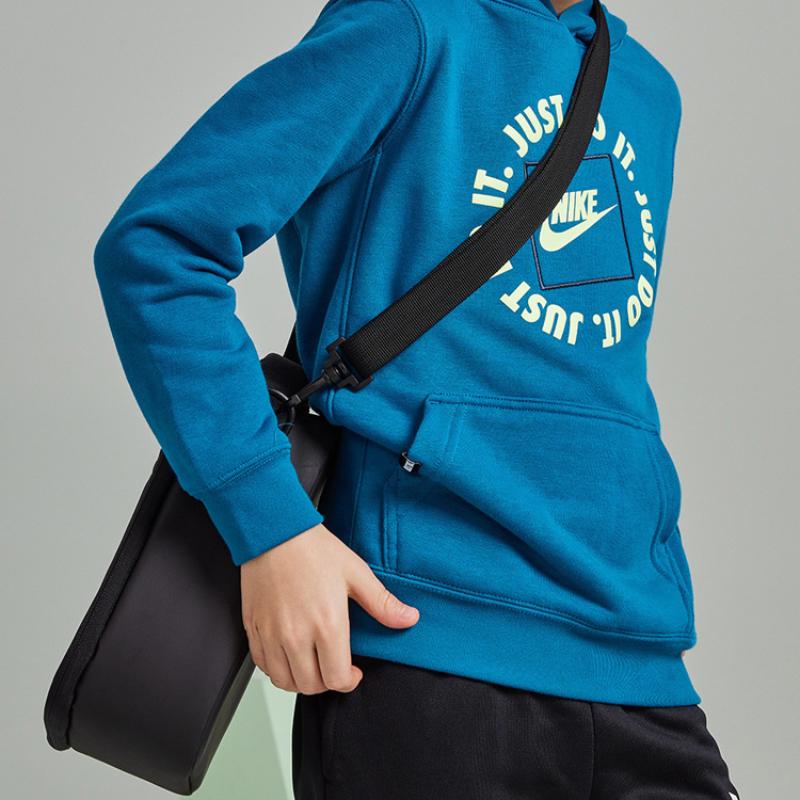 Nike Polyester Umhängetasche, Crossbody Bag Regular Unisex Rein Schwarz Lässig NY2033035GS-001