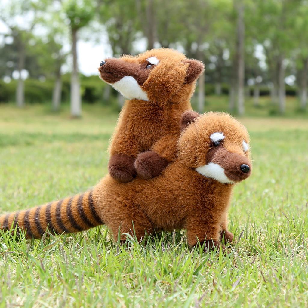 American Coati South Raccoon Plush Doll Animal Cushion Birthday Present Children