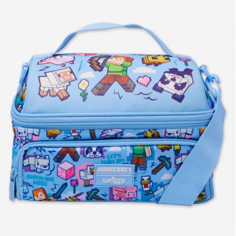 Kids Insulated Lunch Bag School - Double Layer Waterproof Canvas Tote With Handle Large Capacity Leakproof Student Lunchbox