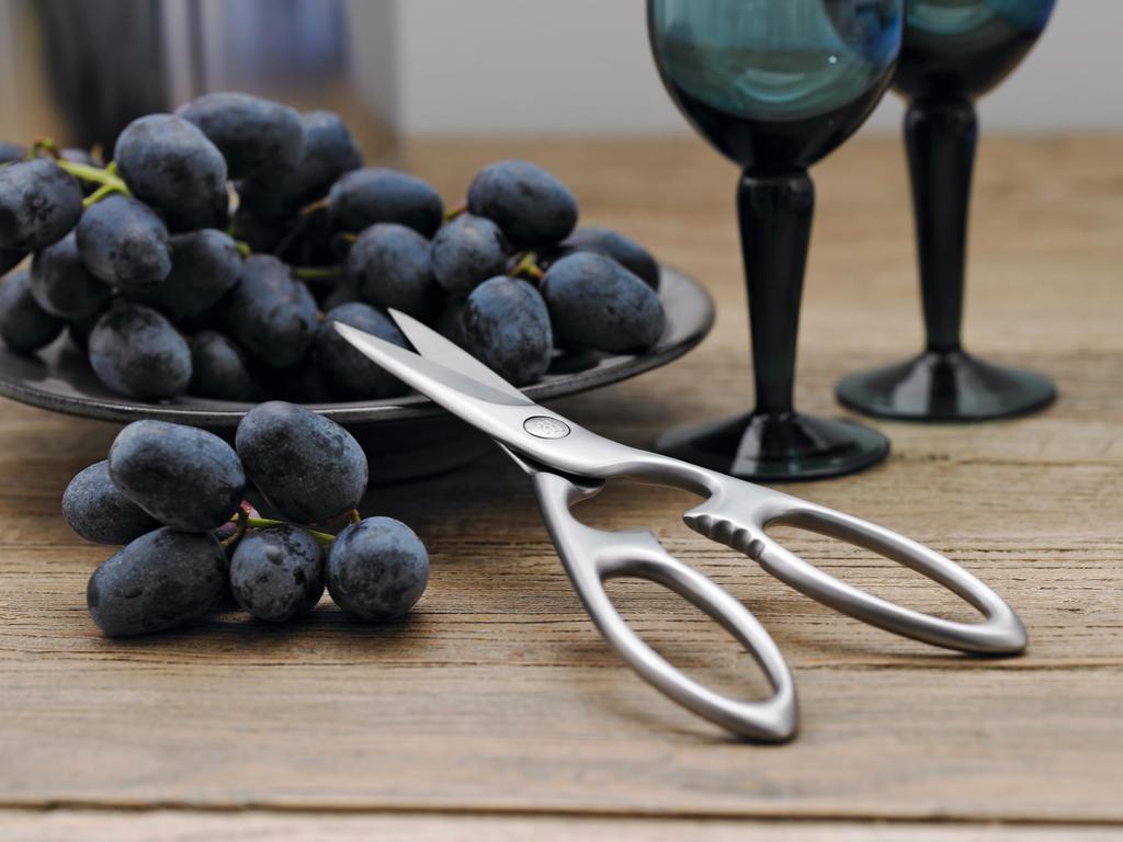 ZWILLING Twin Select Satin Kitchen All Stainless Forged Japanese Scissors, Steel, [Official Product] 41470-000