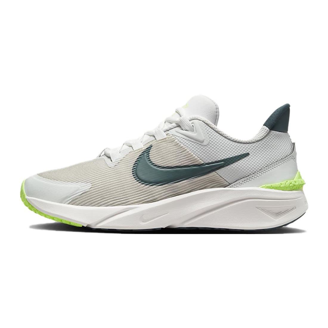 

Nike Star Runner 4 GS DX7615-003 Photon Dust Deep Jungle Kids Running Shoes 35.5