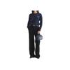 Maison Kitsune SS24 Fox Head Patch Ribbed Long Sleeve Sweatshirt Women sweatshirt Black LW00302KM0001-P199