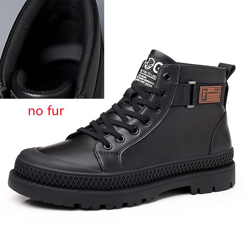 

Зимние мужские ботинки для улицы с мехом, кожаные, мужские, деловые, хлопковые туфли, деловые, повседневные, теплые зимние ботинки, мужские ботинки для отдыха 6.5