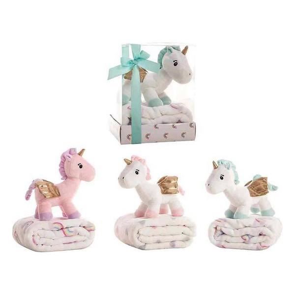 Pelușă Unicorn Unicron pentru Copil - XYZ - 26 cm - Pătură inclusă