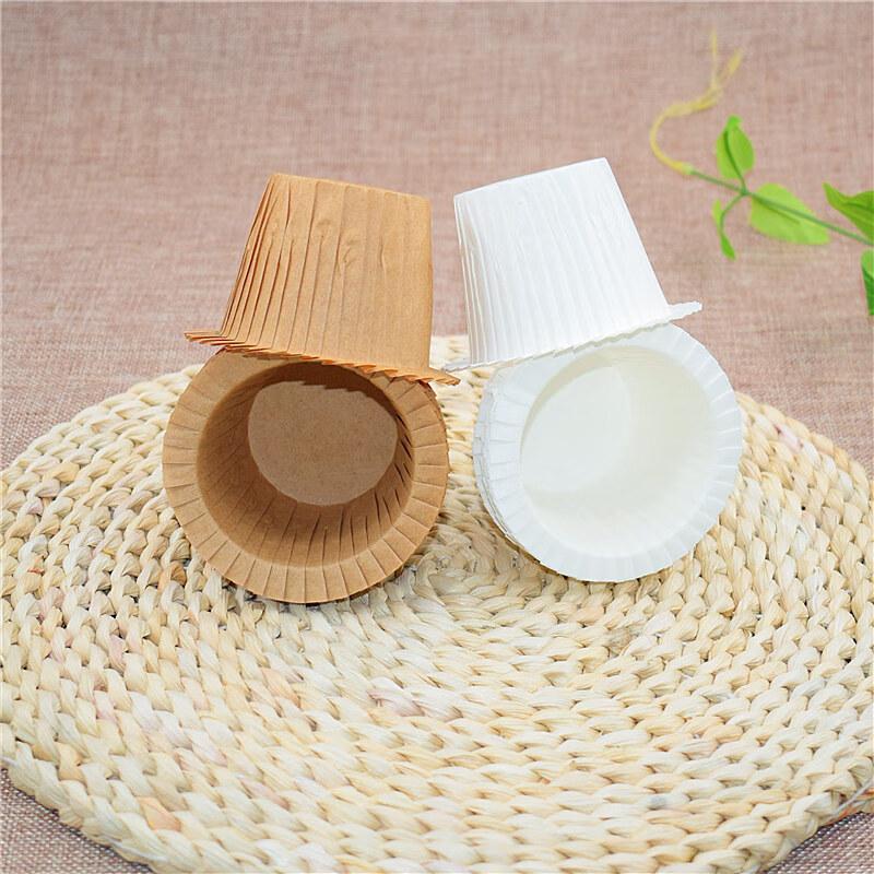 Disposable Rolled-Edge Baking Paper Cups