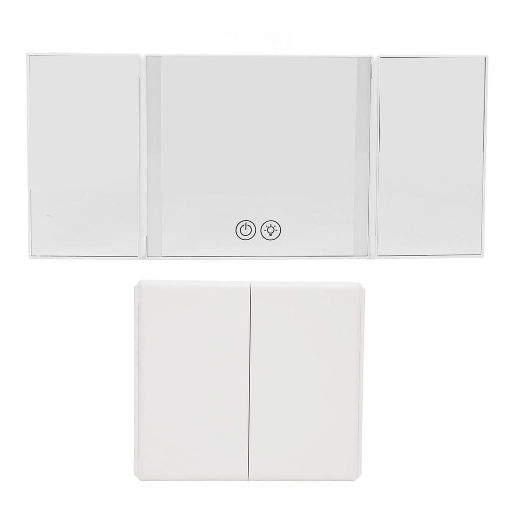 Parasolar Auto Pliabil Triplu Oglindă de Machiaj Parasolar Auto Pliabil Oglindă de Machiaj Parasolar Auto Oglindă de Machiaj cu Lumină LED Pentru Majoritatea Mașinilor