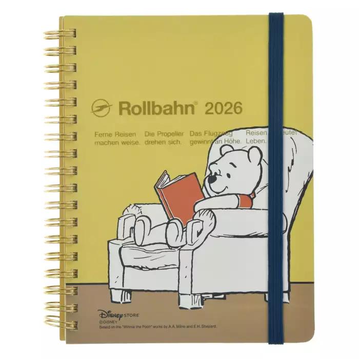 Disney Winnie the Pooh Rollbahn Diary L Planner/Schedule Book CALENDAR & ORGANIZER 2026 Japan NEW
