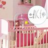 Baby Crib Claw Mobile Bed Bell Holder with Music Box Adjustable Holder Cot Mobile Arm DIY Toy