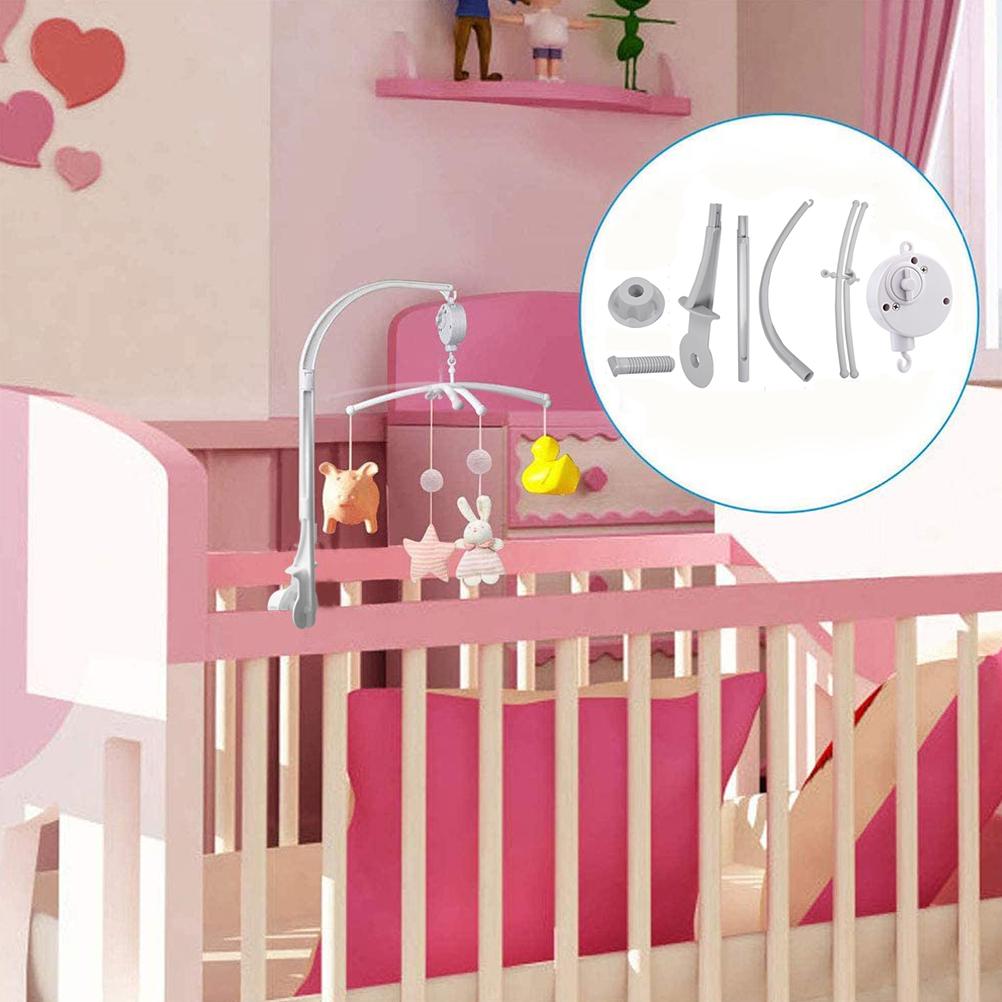 Baby Crib Claw Mobile Bed Bell Holder with Music Box Adjustable Holder Cot Mobile Arm DIY Toy