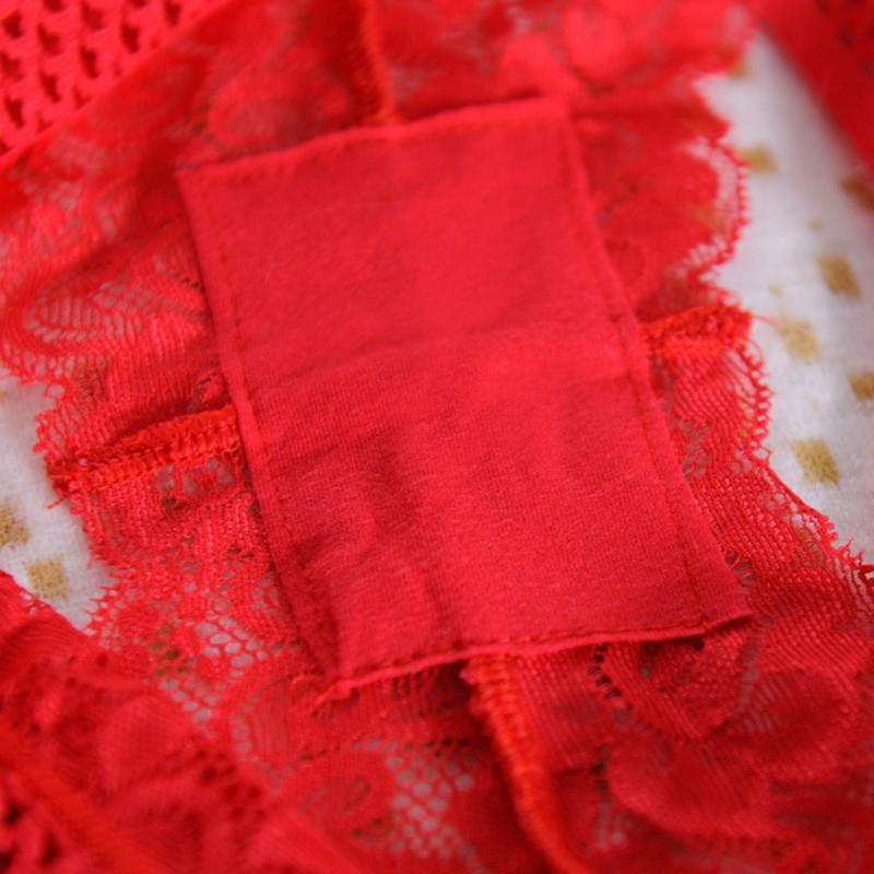 Damen String Tanga Dessous Spitzen Tanga Nahtlos Transparent Höschen