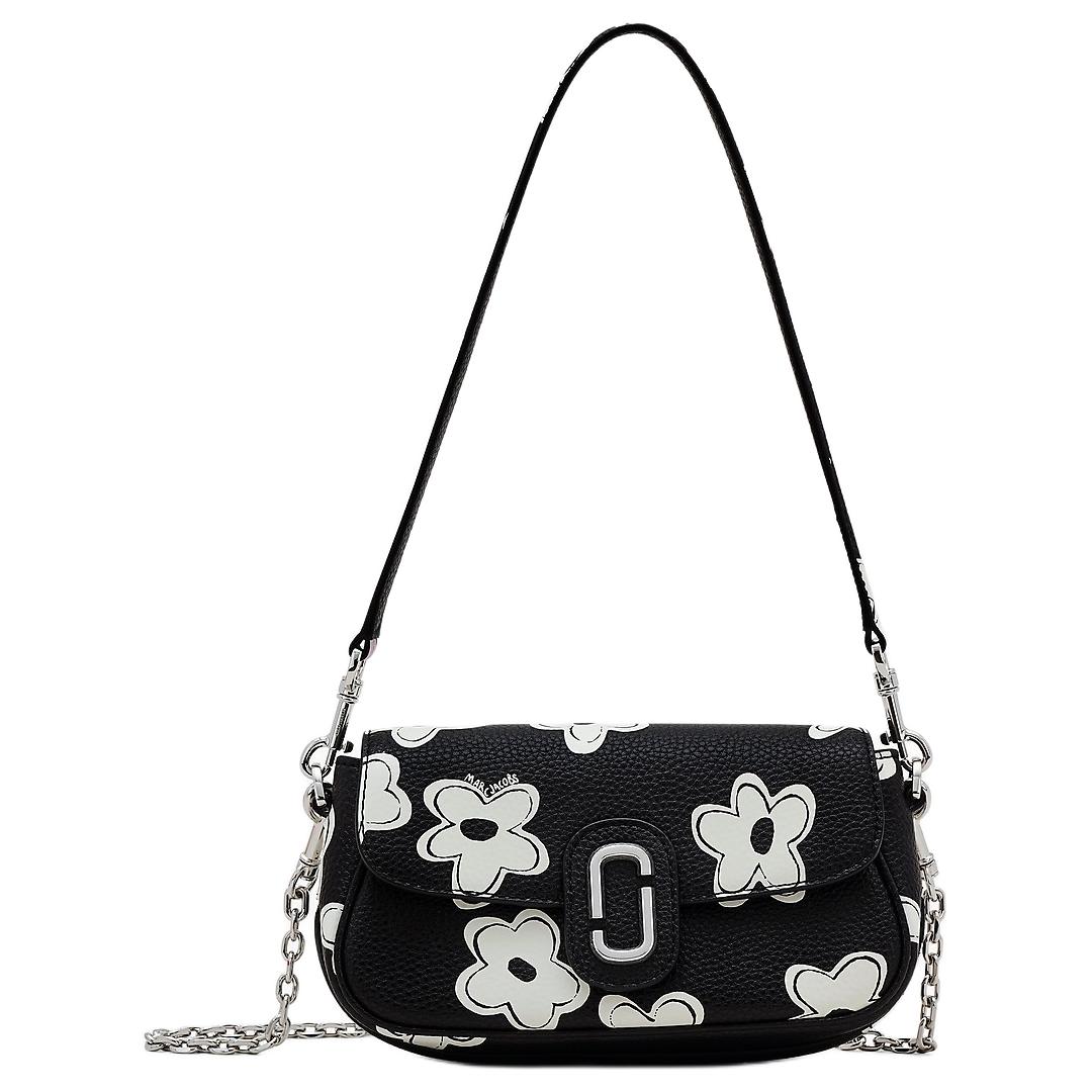

Marc Jacobs Clover Daisy Print Leather Shoulder Bag Women bags Black White 2S5HSH026H02-005 Basic Set (Bag+Dust Bag)