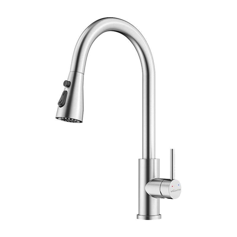 Vanward 304 Stainless Steel Pull-out Hot & Cold Kitchen Faucet Standard