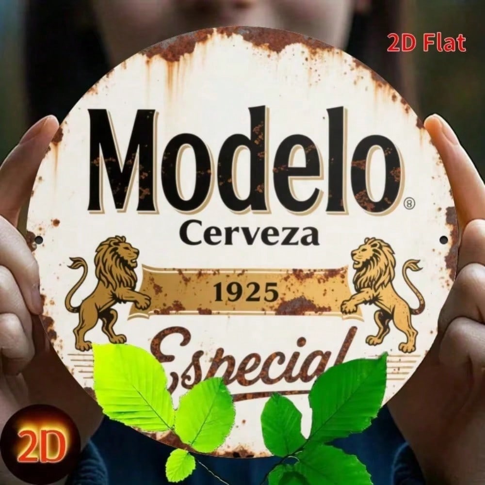 

Vintage 1925 Modelo Especial Beer Metal Sign, Heavy Duty Aluminum Wall Art for Home Bar Garage Man Cave Decor 20x20 різнокольоровий