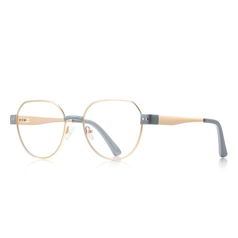 

Original Luxury Women s Reading Eyeglasses Polygonal Metal Frames Girls eyewear Anti- Blue Lightweight Eyeglasses Ultrafine Stylish Glasses Original Lenses