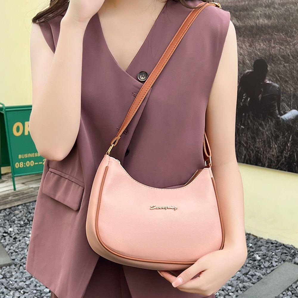 

Stylish Crossbody Bags Chic Ladies Handbags Simple Underarm Bag for Female чёрный