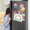 6Pcs Acrylic Cute Cupcakes Diamond Painting Fridge Magnets Diamond Art Refrigerator Magnets Sticker for Beginners