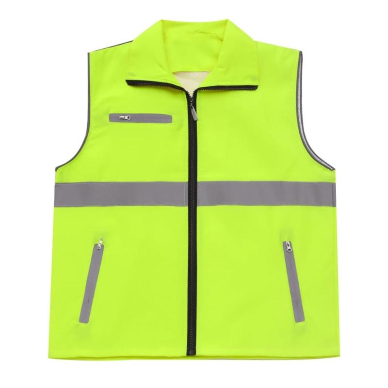 Reflective Vest Security Vest Unisex High Visibility Vest Security Workwear for Men Women Traffic Work Running