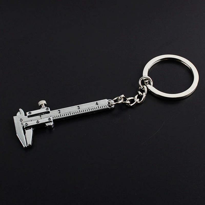 Movable Vernier Caliper Ruler Keychain Key Chain Keyring Keyfob uygun ...