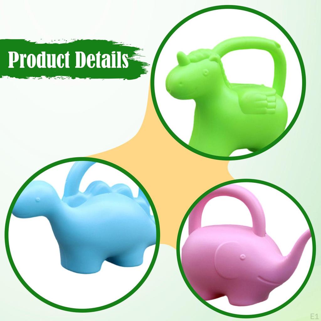 3x Children Animal Shaped Watering Can Garden Water 1.5L Decoration Boys and Girls Kids
