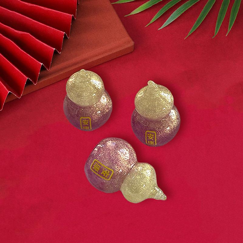 

Creative Miniature Landscape Gourd Peace Joy And Wealth DIY Pendant Car Ornament Jewelry Resin Accessories