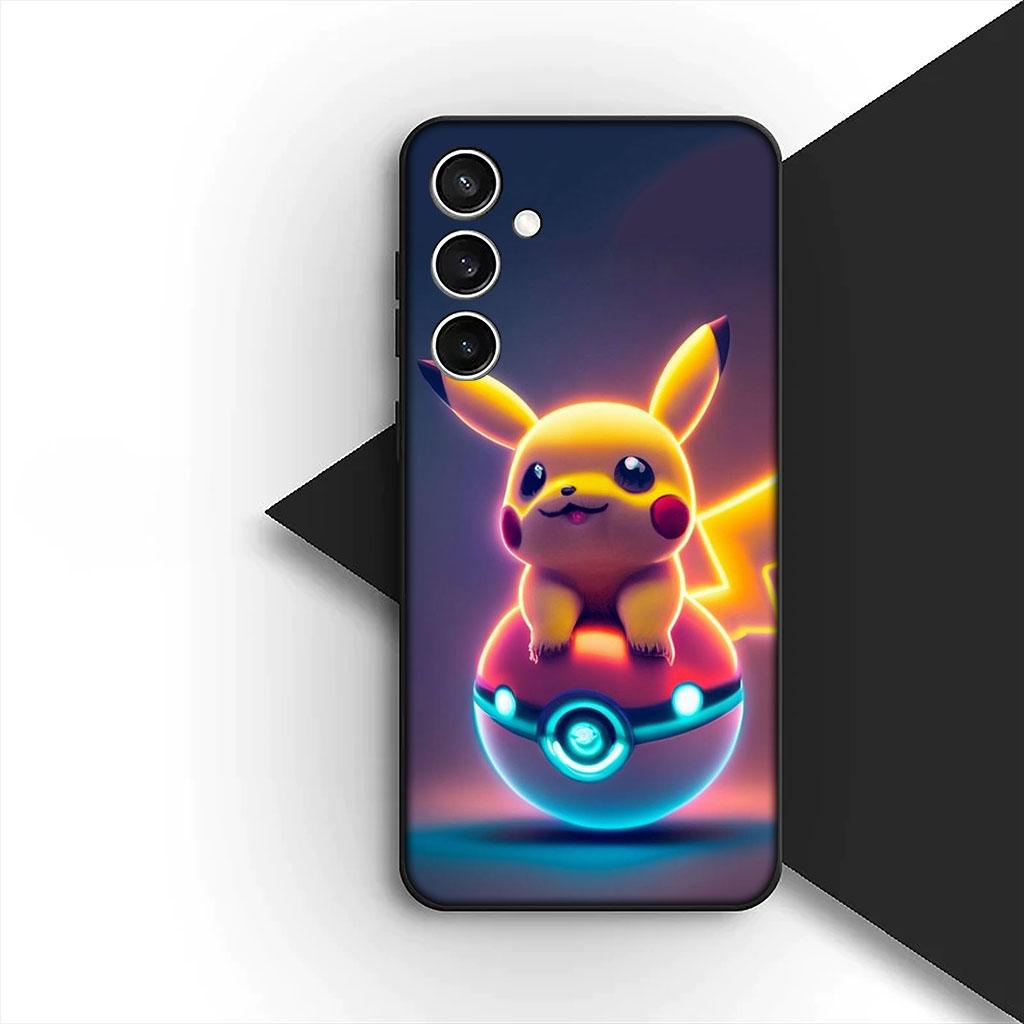 Cartoon P-Pokemons GO P-Pikachus Phone Cover Case for Samsung Galaxy S10 S8 S9 Plus A33 A34 A31 70 A71 A72 Note 20 9 8 S10E