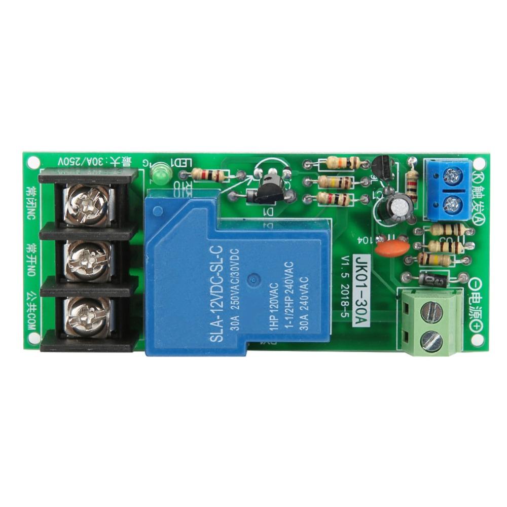 30A Load Timer Switch Module DC12V Timer Relay Module Adjustable Timer Module  Automation Systems