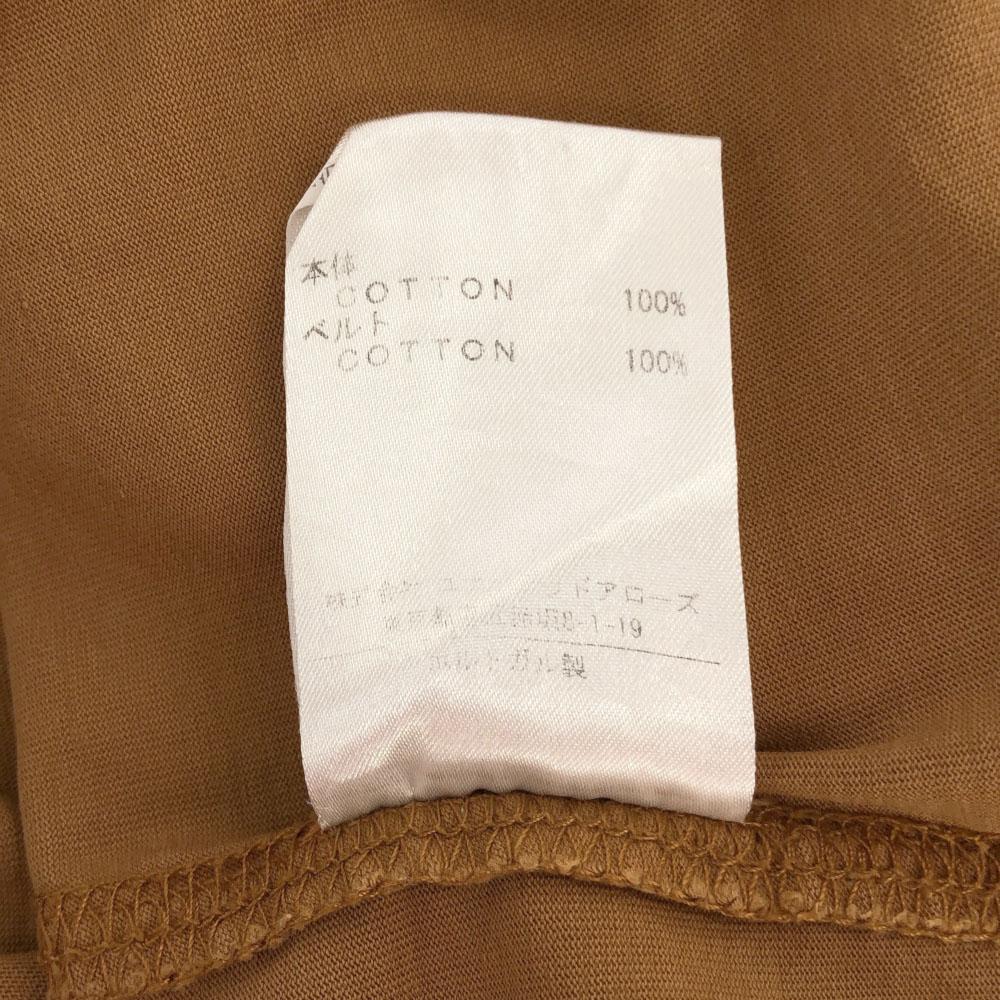 Lemaire Short Sleeve Long Dress Brown Side Pocket Women Used