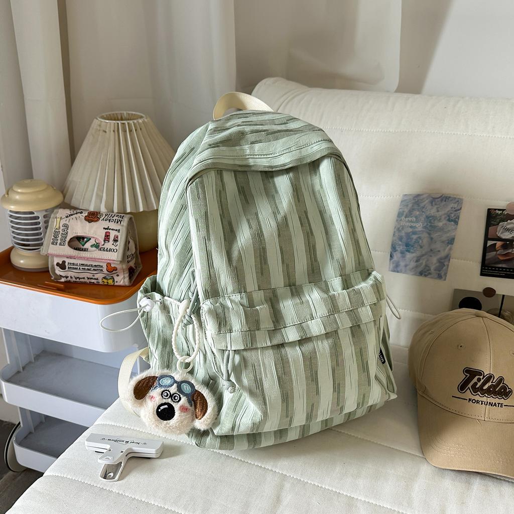 Schoolbag new 1011 high-value schoolbag ins wind lightweight backpack junior high school students versatile commuting large-capacity backpack
