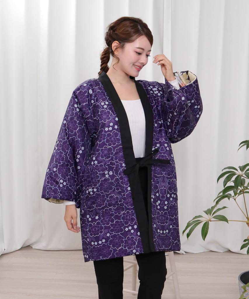 Reversible Hanten with Traditional Japanese Size C [KYOETSU] (Japanese-style Jacket) Pattern, Women's (M, 1A-1B)