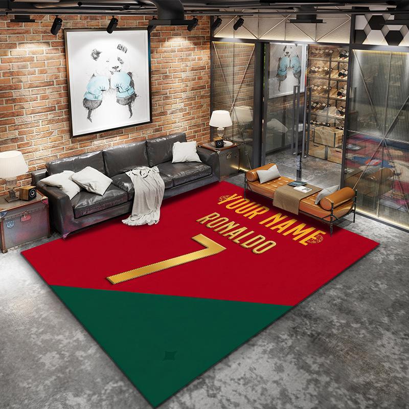 Cr7 Custom Name Carpet Rug For Living Room Bedroom Home Sofa Decoration,Kids play Non-slip Floor Mat
