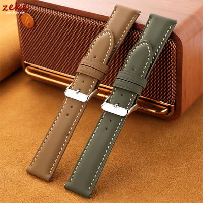 Genuine Leather Watchband 18mm 20mm 22mm Vintage Cowhide Watch Strap for Huawei Watch Quick Release Bracelet Universal Wristband