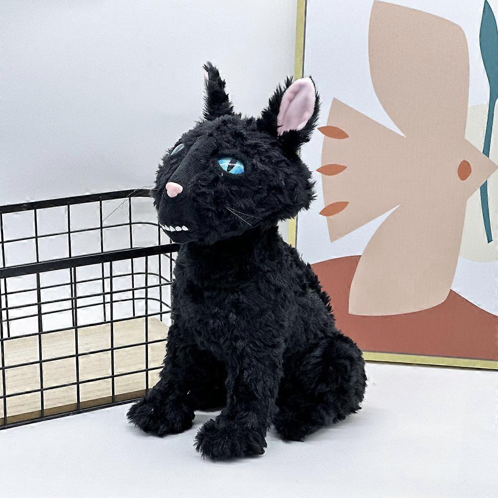 11.8" Coraline Katze Plüschtier, Die Schwarze Katze Plüsch Stofftier Kissen Puppe Katzenspielzeug Plüschtiere Geschenk für Fans Jungen Mädchen