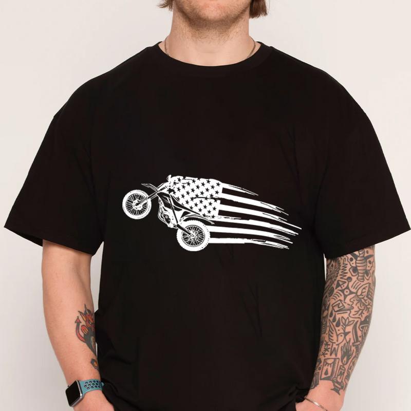 Dirt Bike Symbol Tshirt Motocycle 100 Cotton ONeck T Shirt Short Sleeve Casual Mens Tshirt Top Tees