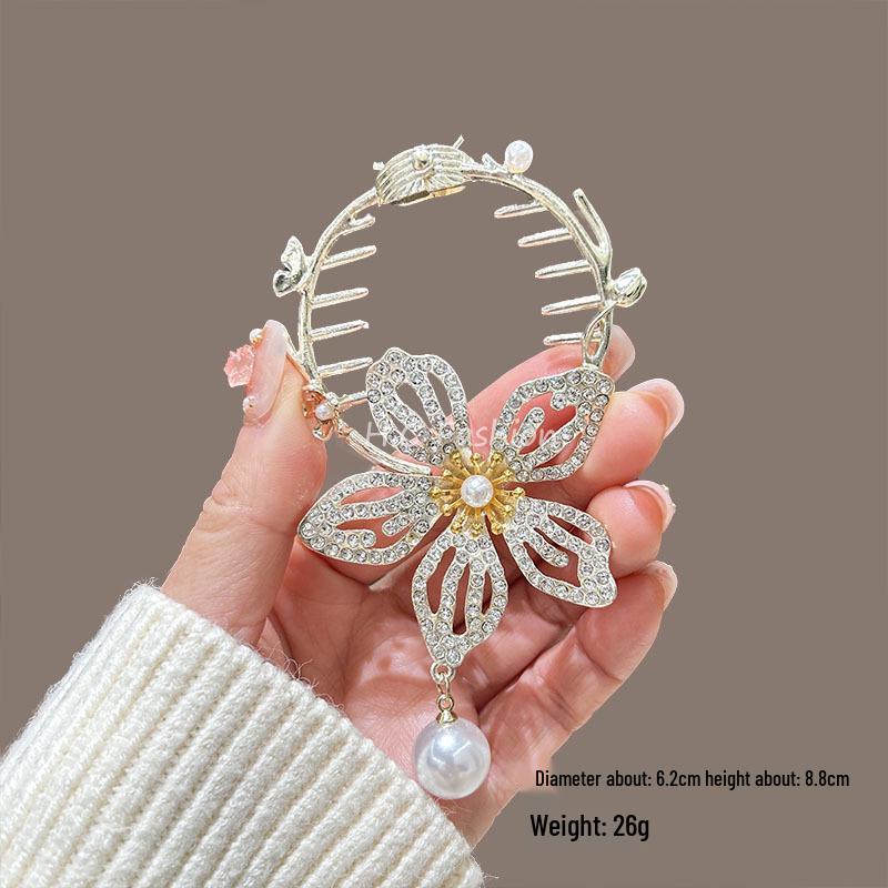 Elegant Lily of the Valley Tassel Hairpin: Timeless Updo Clip for a Refined Look