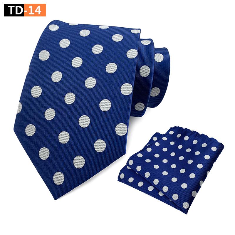 Suit Polka Dot Polka Dot Elegant Atmospheric Suit Tie Pocket Towel Suit