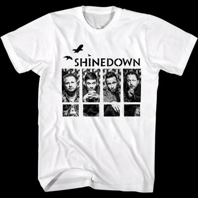 Shinedown Band T-Shirt Neu Unisex Für Männer Frauen, Shinedown Unisex Weißes Shirt