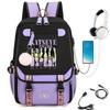 Katseye K-Pop Idol Merch Batoh Velká Kapacita Dívčí Dojíždějící Školní Taška Růžová 60707