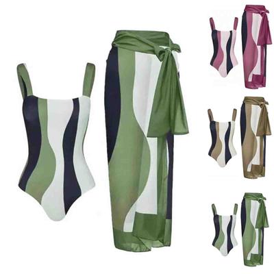 Moda feminina Biquíni de uma peça Seaside Holiday Spa Swimwear Set