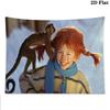 Inger Pippi Wall Tapestry, Aesthetic Printed Fabric Blanket, Suitable for Bedroom, Living Room, and Home Decor.