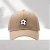 Soccer Ball Graphic Baseball Cap Adjustable Polyester Sports Style Casual Outdoor Hat