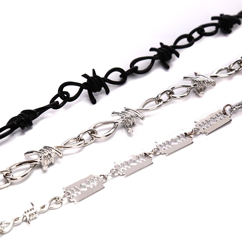 Women Chain Thorns Spur Necklace 