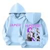Women's Hooded Gradient Printed Long Sleeved Sweatshirt Loose Women's Sweatshirt  Sweatshirt