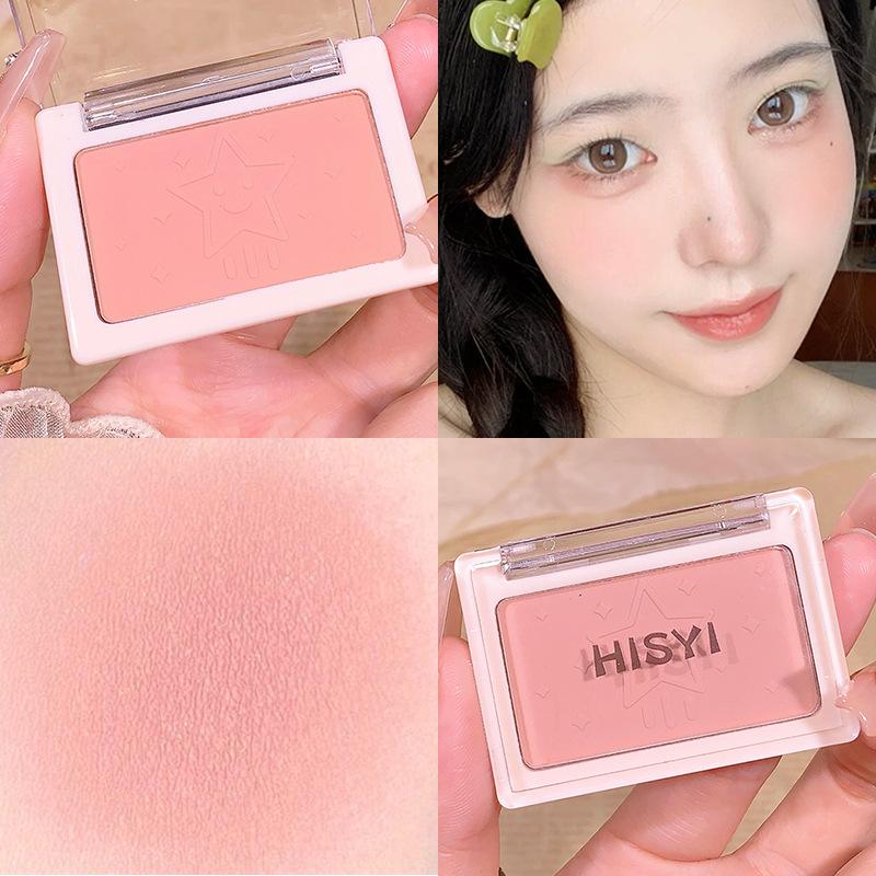 Clear Matte Single Colour Blush RougeNatural Matte Vegan Good LooksFine Shimmer Single Colour Eyeshadow Blush
